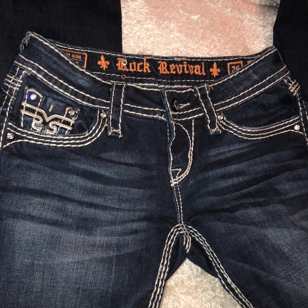 Cute rock revival jeans